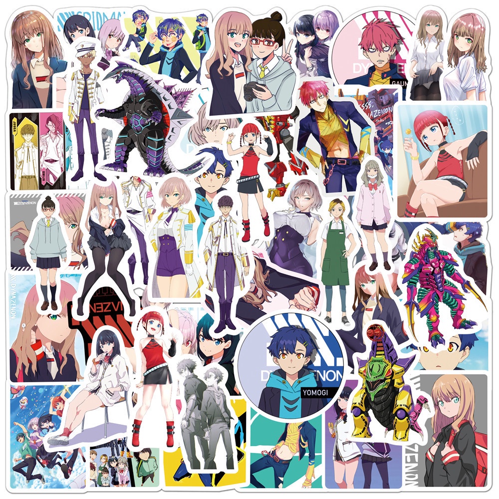 Bộ 50 Miếng Dán Trang Trí Chai Nước / Điện Thoại / Xe Hơi / Laptop / Xe Đạp / Va Li Họa Tiết Graffiti Chống Thấm Nước