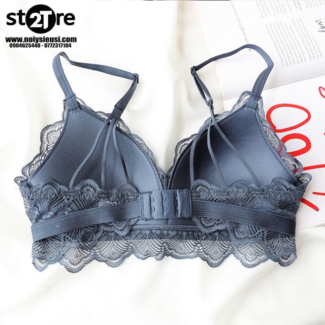 Bộ đồ lót Cencka Flower Bralette ren không gọng cao cấp 1286 | 2t store nội y siêu sỉ
