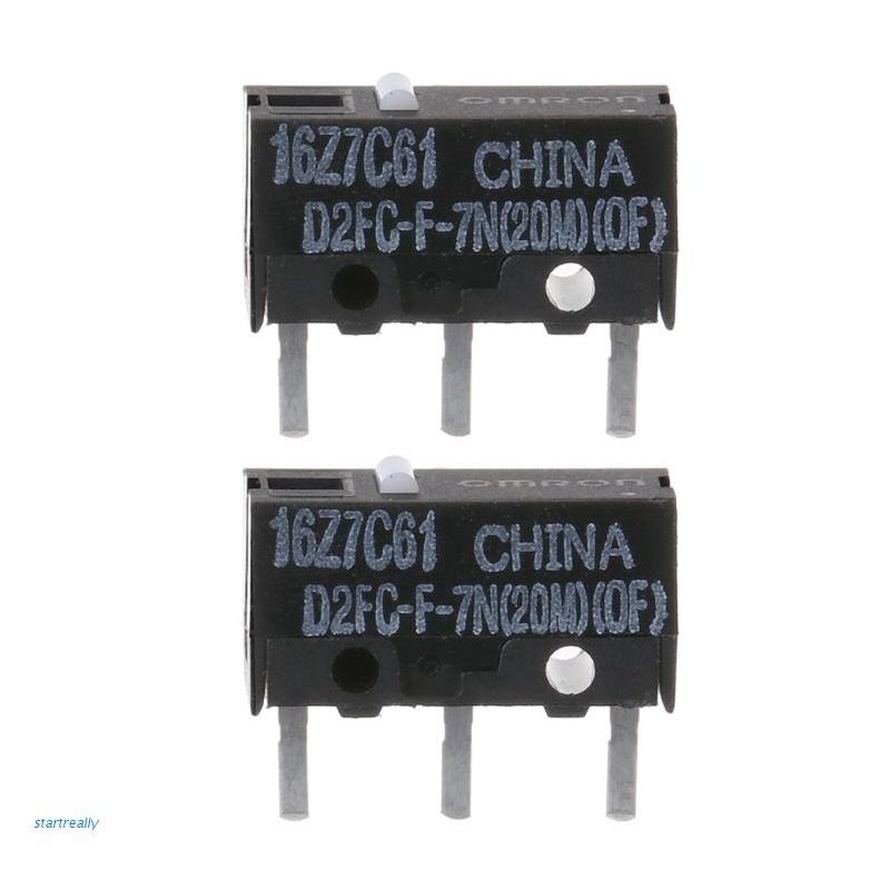 🔥【startreally】 2Pcs Original OMRON Mouse Micro Switch D2FC-F-7N(20M)(OF)