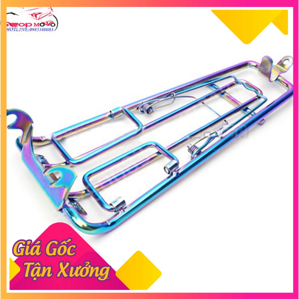 BaGa inox xi xanh titan gắn ex150 loại 10 ly (Ảnh Sp thật)