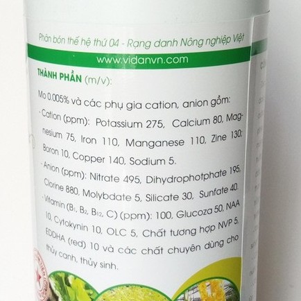 Dung Dịch Thủy Canh Bio Life 1 Lít, phân thủy canh BioLife