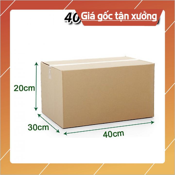 Thùng Carton 40x30x20 đóng hàng,thùng giấy cod gói hàng, hộp bìa carton đóng hàng giá rẻ