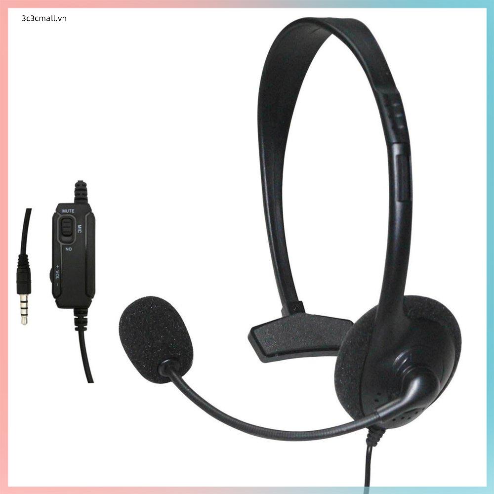 ⚡Promotion⚡Unilateral Headset 3.5mm Wired Online Gaming Headphone With Microphone For Game Controller Laptop Smartphone