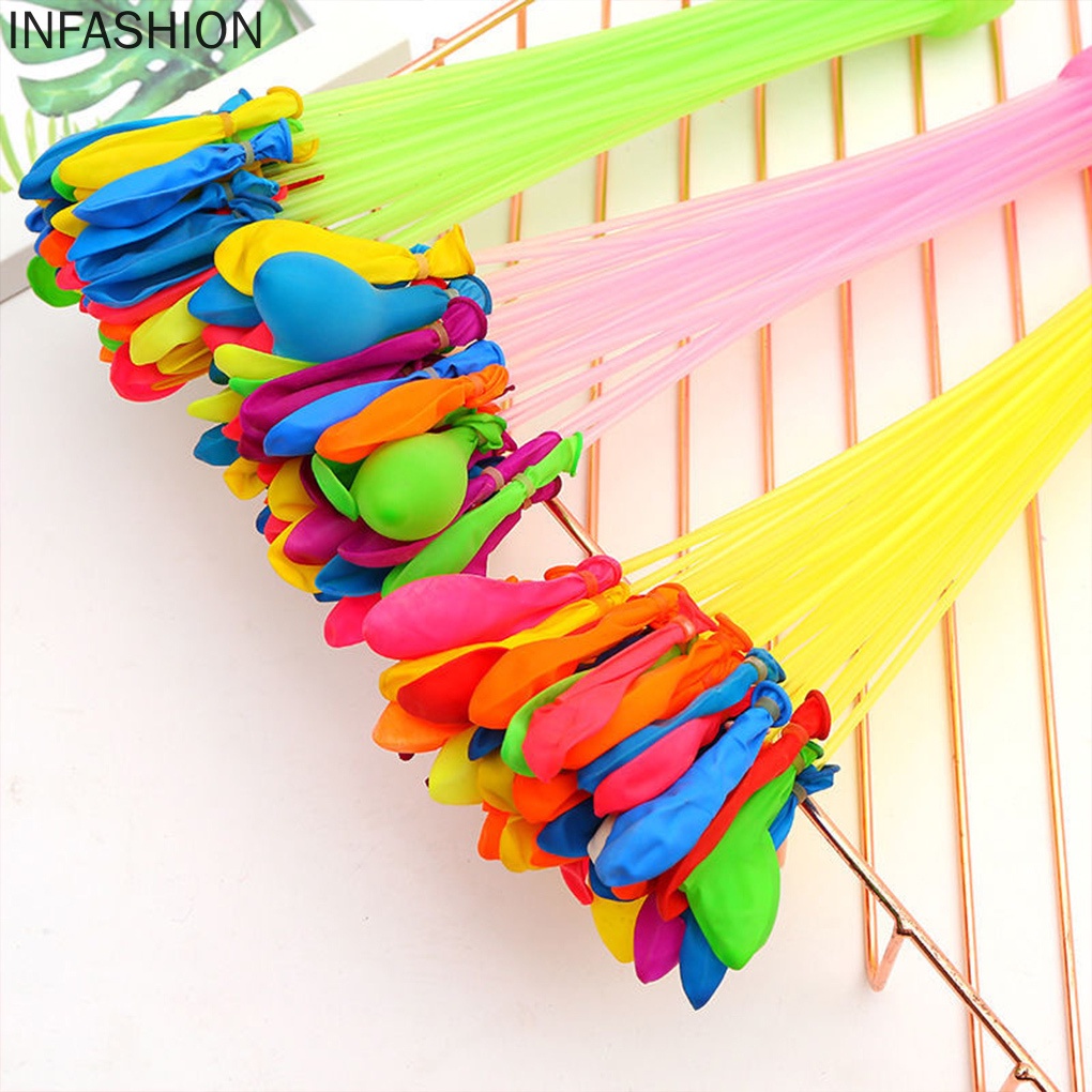 Set bong bóng nước tự động bằng latex màu sắc ngẫu nhiên dành cho người lớn và trẻ em