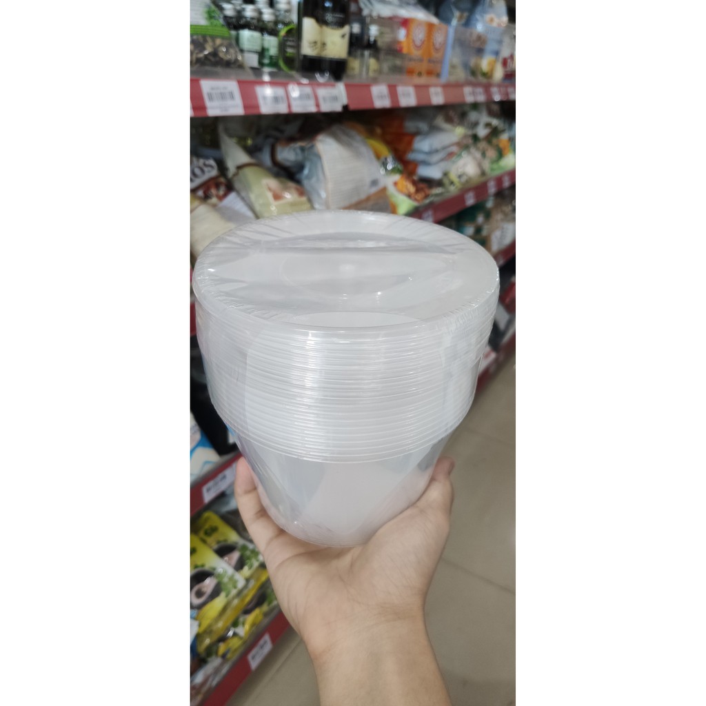 Set 10 Hộp Nhựa Tròn Đựng Thực Phẩm