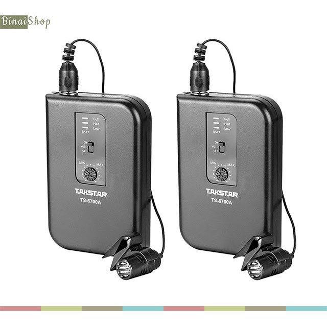 Takstar TS-6700PP - Bộ Micro Cài Áo Không Dây VHF