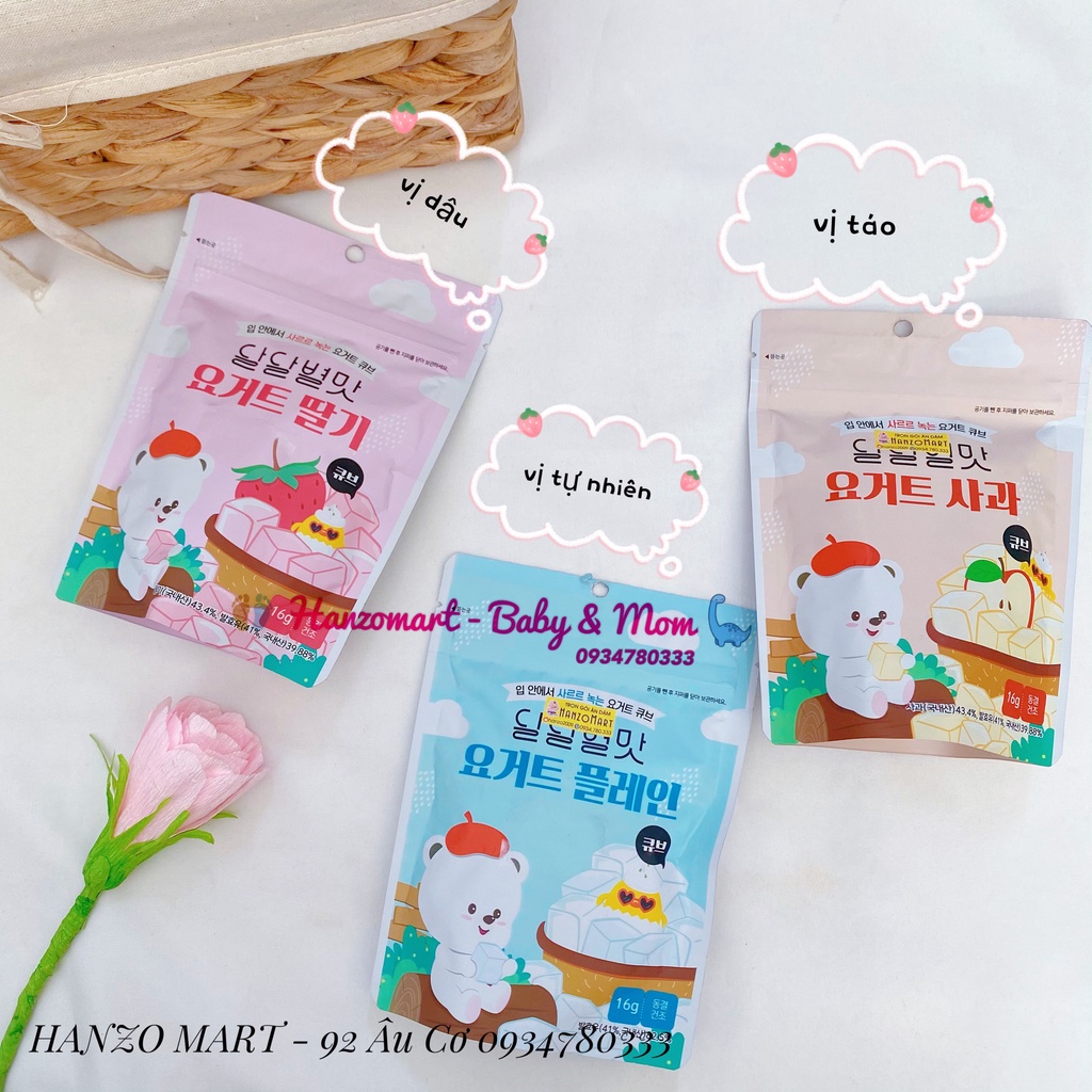 Sữa chua khô cho bé hoa quả sấy lạnh Samto Hàn Quốc