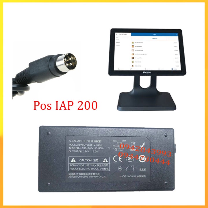 Bán adapter nguồn 24v cho máy pos IPA200_dailyphukien