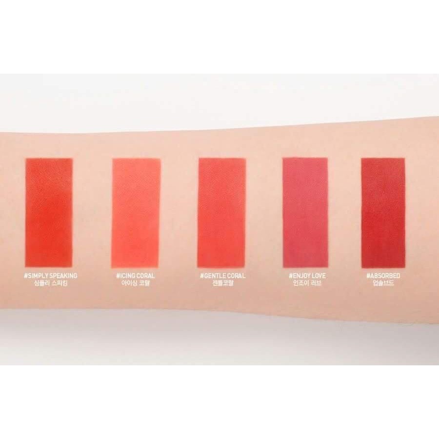 Son 3CE New Velvet Lip Tint màu Icing Coral  cam san hô