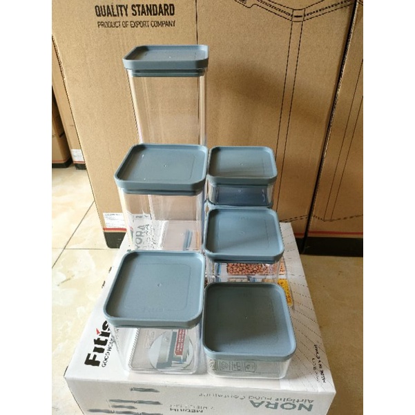 Bộ hộp đựng thực phẩm thức ăn 6 món  - Chính Hãng FITIS