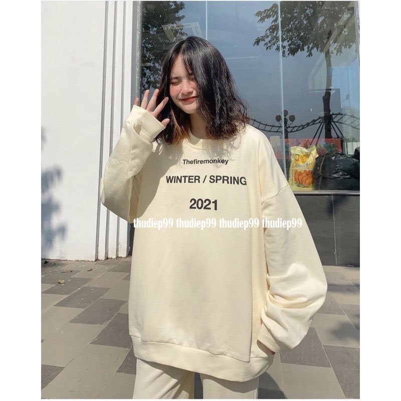 áo sweater nỉ ngoại bo tay 2021