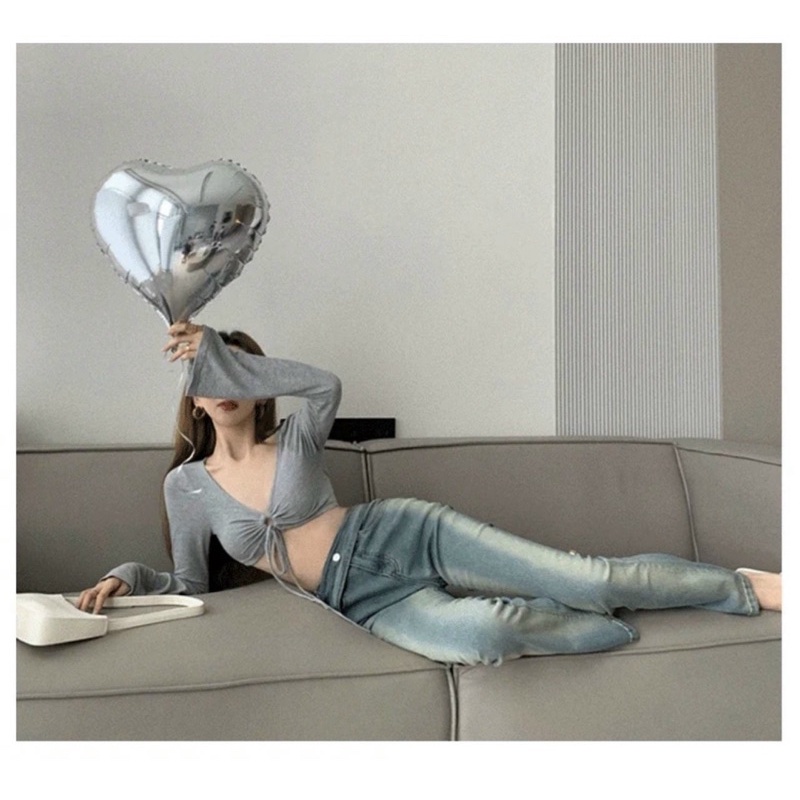 [Ảnh Thật+ Video] ÁO CROPTOP THẮT DÂY NHẤN NGỰC CHIZISHOP PHONG CÁCH THỜI TRANG CRT43