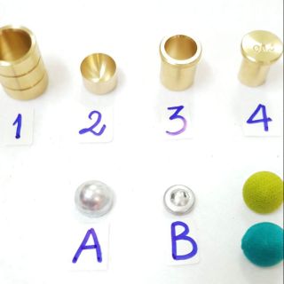 Khuôn và phôi nút dâu hay nút bánh ú