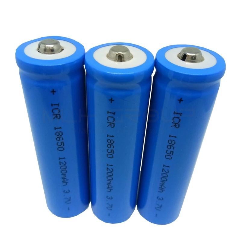 Pin 18650 3.7V 1200mAh Lion Lithium ICR Dùng Gắn Đồ Chơi/ Đèn Pin Sạc/ Thay Thế Pin Đèn Xe Đạp MLH