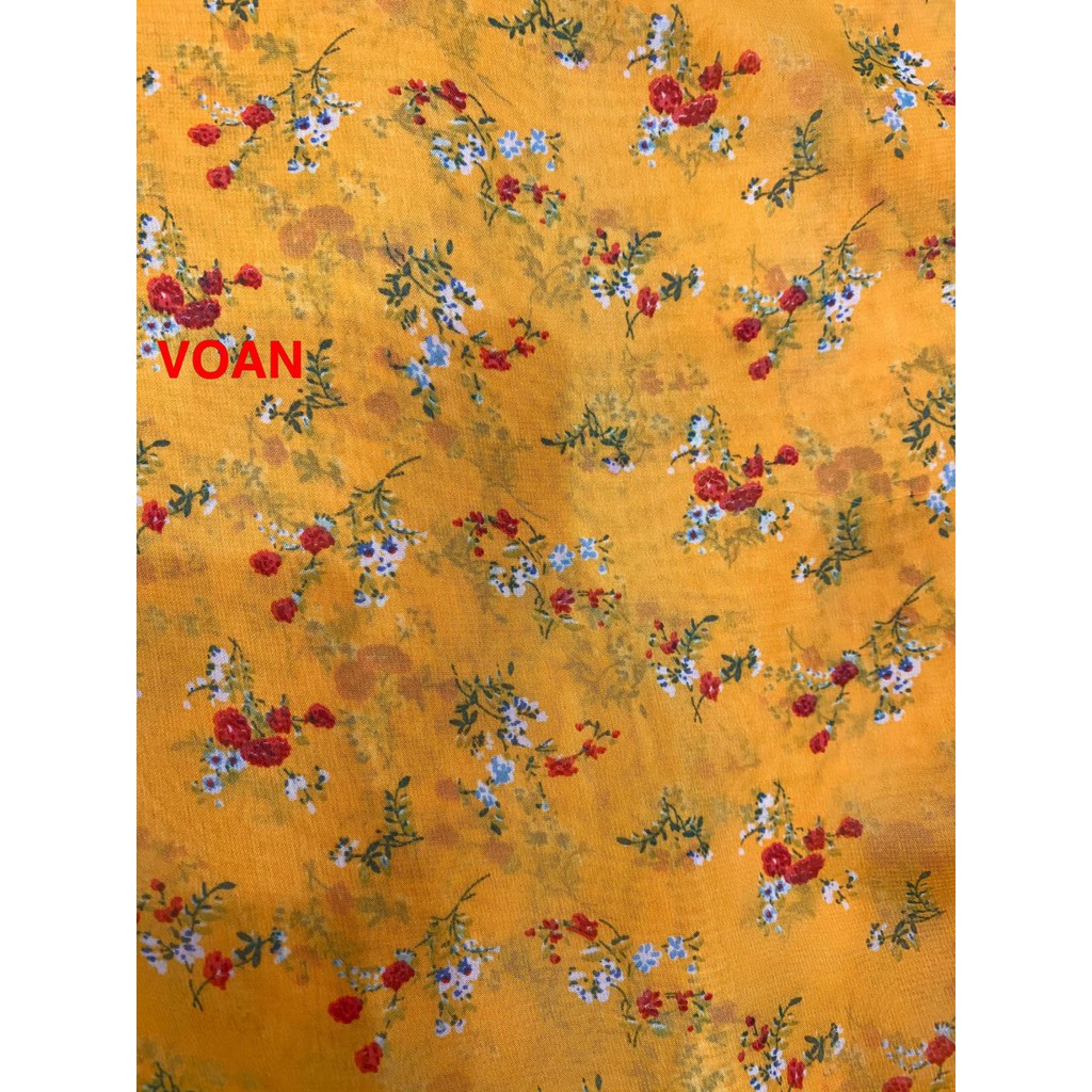 VẢI VOAN  HOA NHÍ - DÒNG VẢI THÔNG DỤNG - 1 MÉT X 1M5