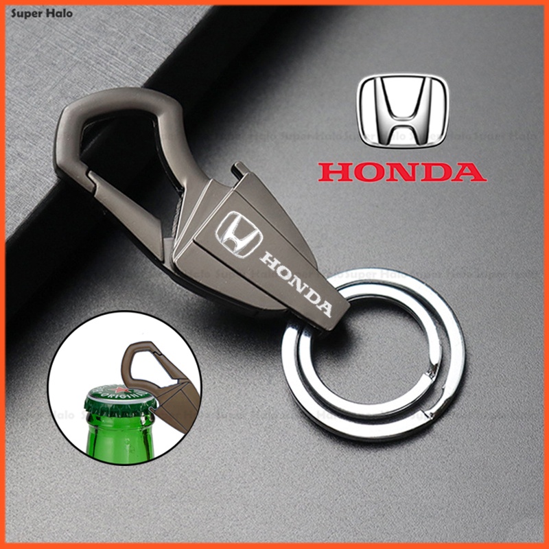 HONDA Móc Khóa Kiêm Dụng Cụ Mở Nắp Chai Bằng Hợp Kim Cao Cấp