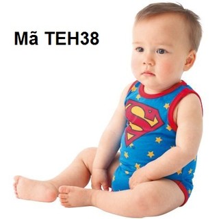 Bộ sưu tập body siêu nhân chất cotton cho bé