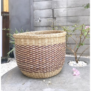 Giỏ chậu cây chất liệu cói