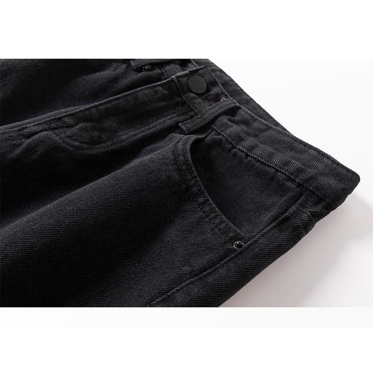 Quần Jean Dài Lưng Cao Dáng Rộng Thiết Kế Mới Thời Trang Theo Phong Cách Hàn Quốc