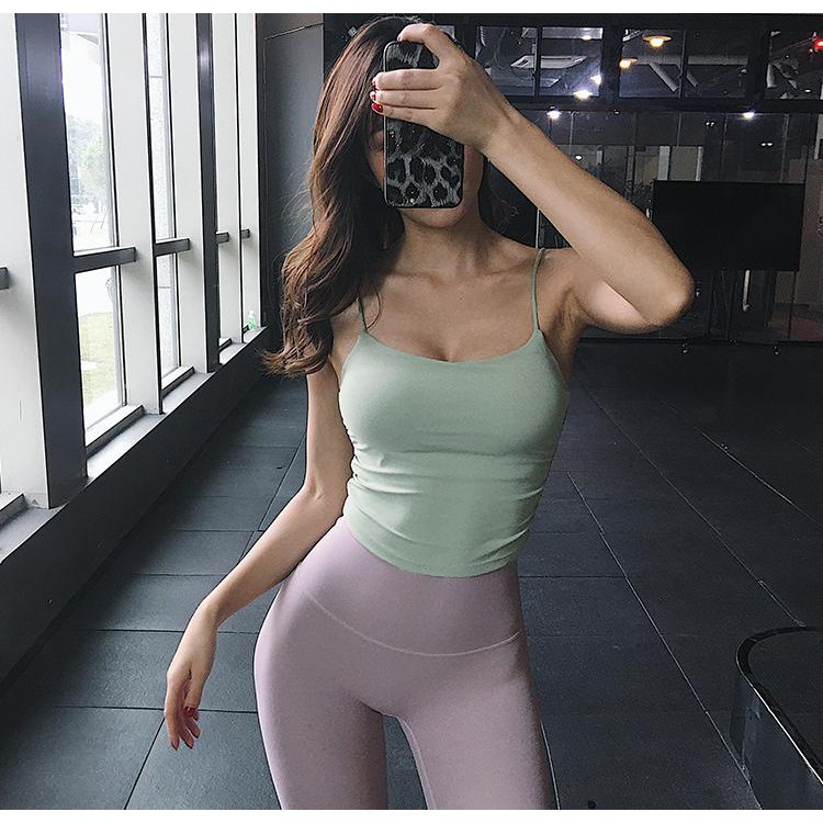 Áo Bra Tập Gym Nữ ❤️𝑯𝑨̀𝑵𝑮 𝑿𝑰̣𝑵❤️ Áo 2 Dây Nhún Eo Sexy Thể Thao Nữ RẺ ĐẸP GYMSTORE 628