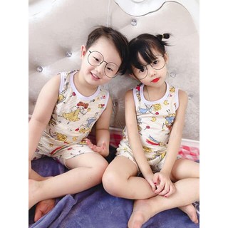 combo 3 bộ cotton sợi tre cho bé
