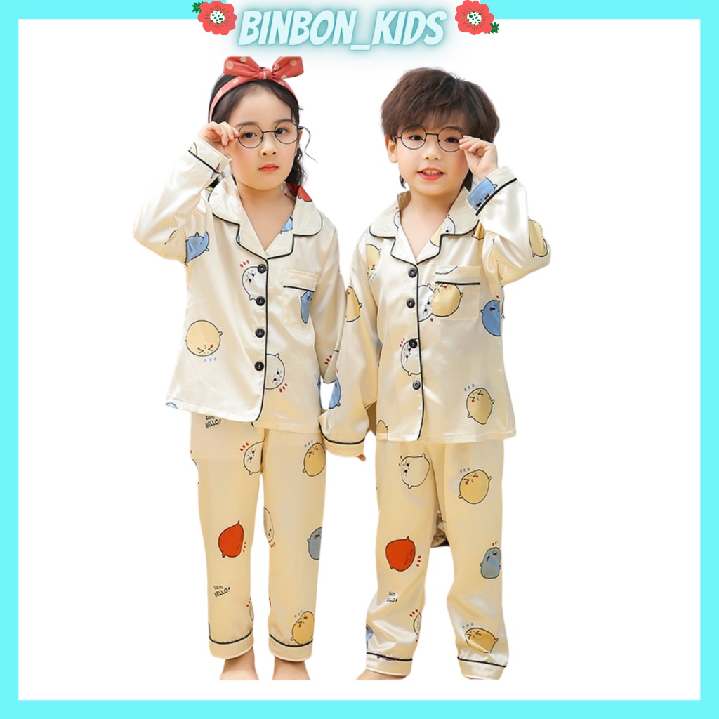 Bộ quần áo trẻ em in hình Doreamon cho bé trai bé gái, đồ bộ ngủ Pijama lụa dai tay cute cho bé từ 6-27kg-trangstore