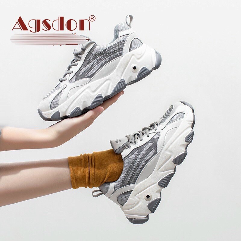 (video) giày thể thao nữ phản quang sườn (freeship)