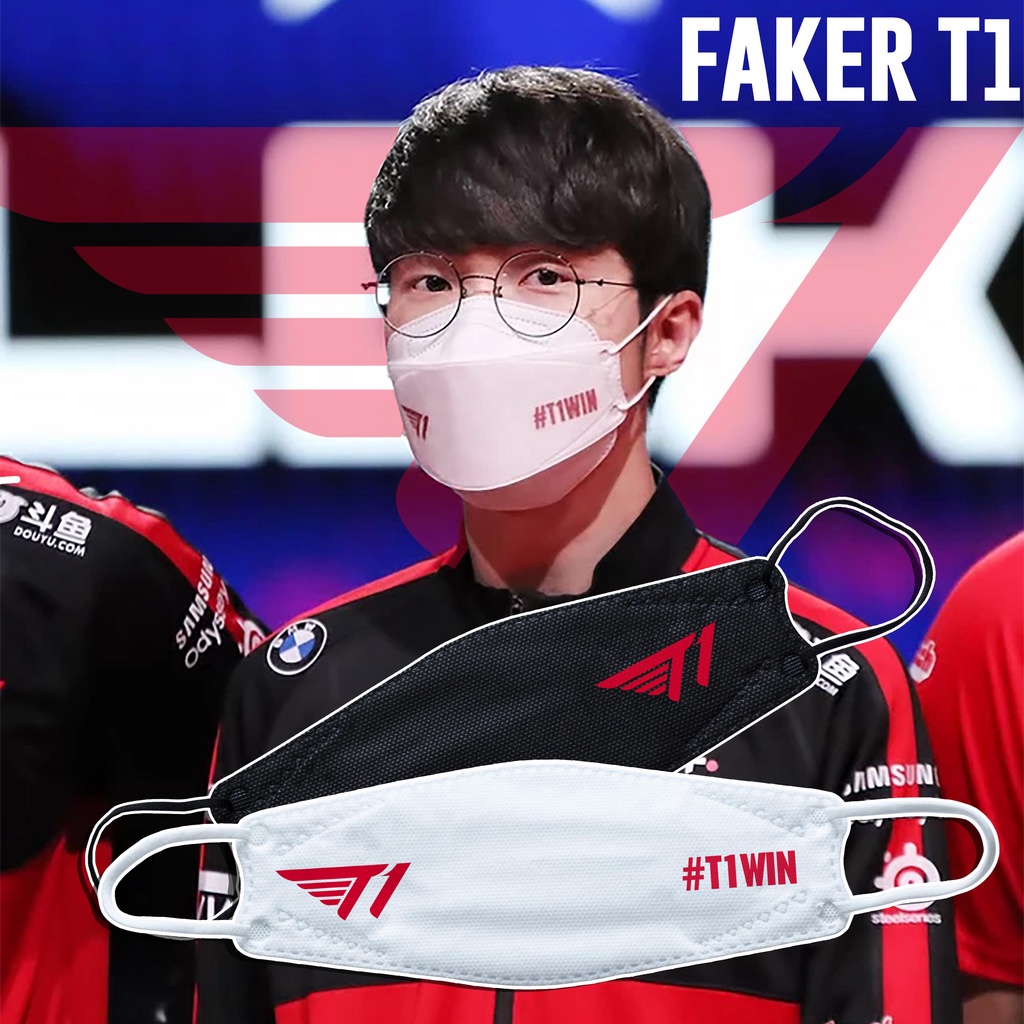 Khẩu trang KF94 5D T1 Faker #T1WIN