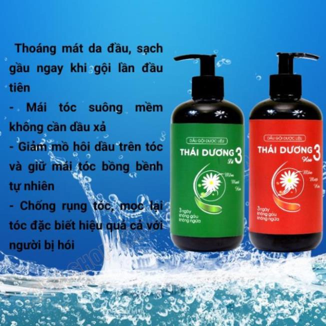 Dầu gội đầu THÁI DƯƠNG 3 dược liệu thảo dược thiên nhiên chính hãng