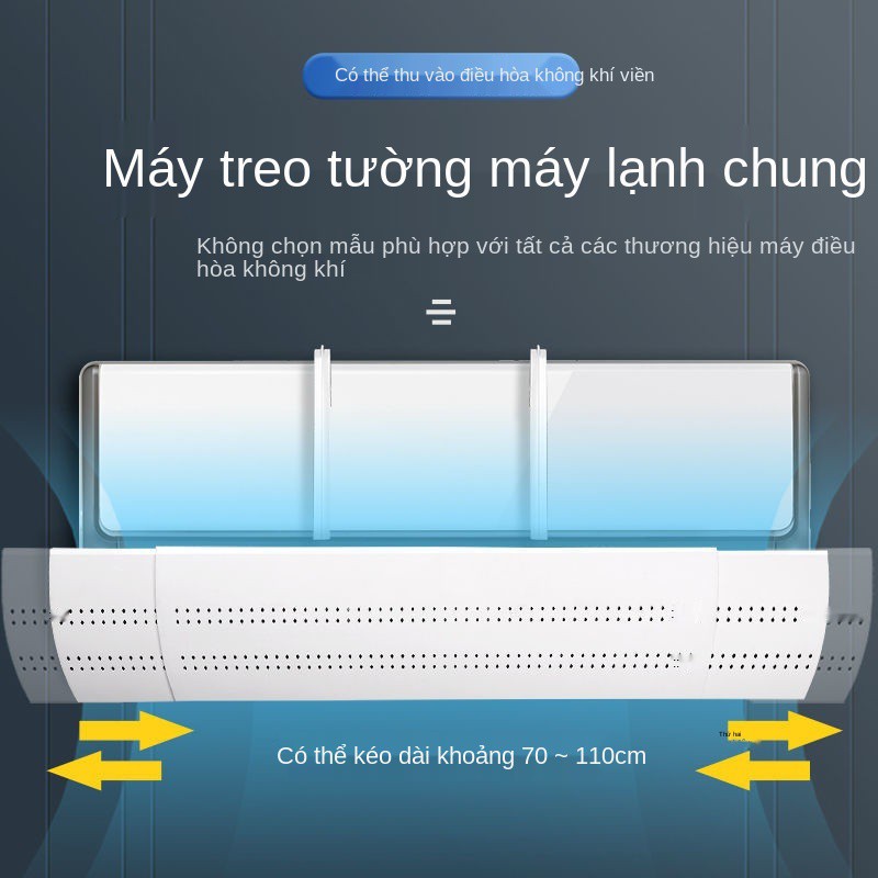 Kính chắn gió điều hòa chống thổi thẳng cho trẻ nhỏ, cửa gắn tường sơ sinh và bộ phận hướng gió, treo máy loại ph