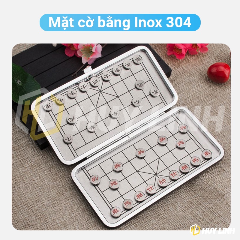 Bộ cờ tướng nam châm 2 mặt mini cao cấp HL435