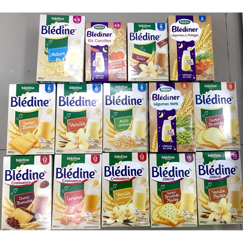 [Mẫu  mới] Bột pha sữa Bledina các vị 400g Date 2020