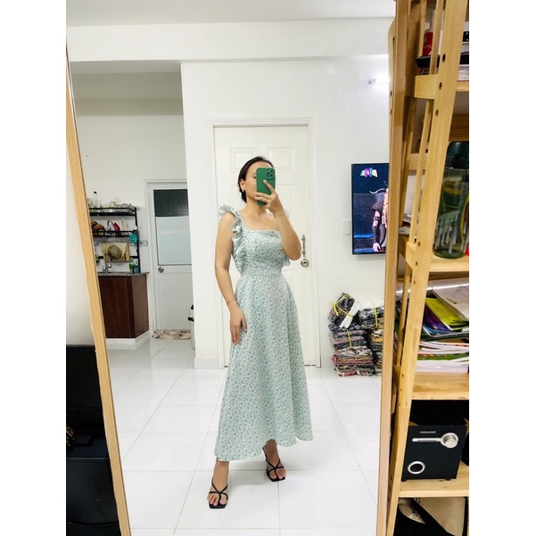 ĐẦM MAXI HOA TAY CÁNH TIÊN