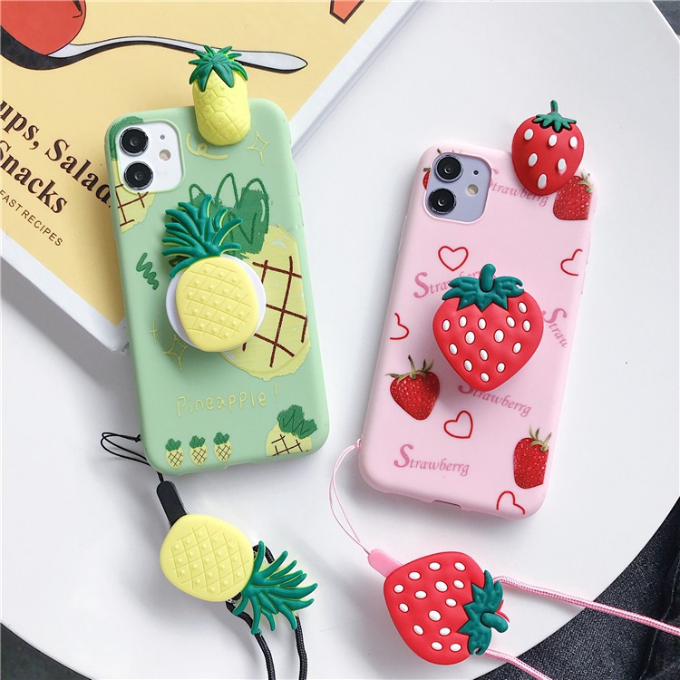 Ốp điện thoại Oppo TPU hình trái cây cho A31 A5 A9 2020 A3S A5S A12 A83 A39 A57 F1S F11 F9 A37 Reno 2