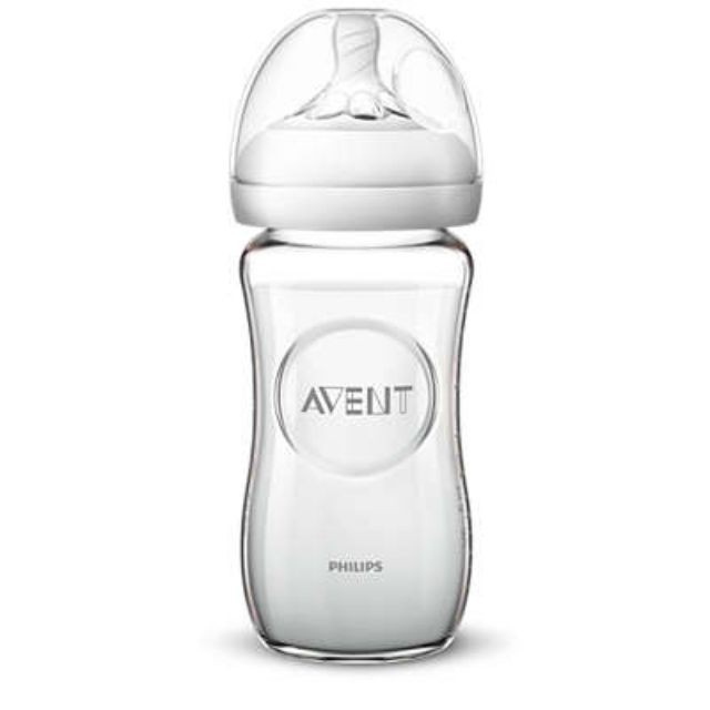 Bình sữa thủy tinh Philips Avent Natural mô phỏng tự nhiên 120/240ml