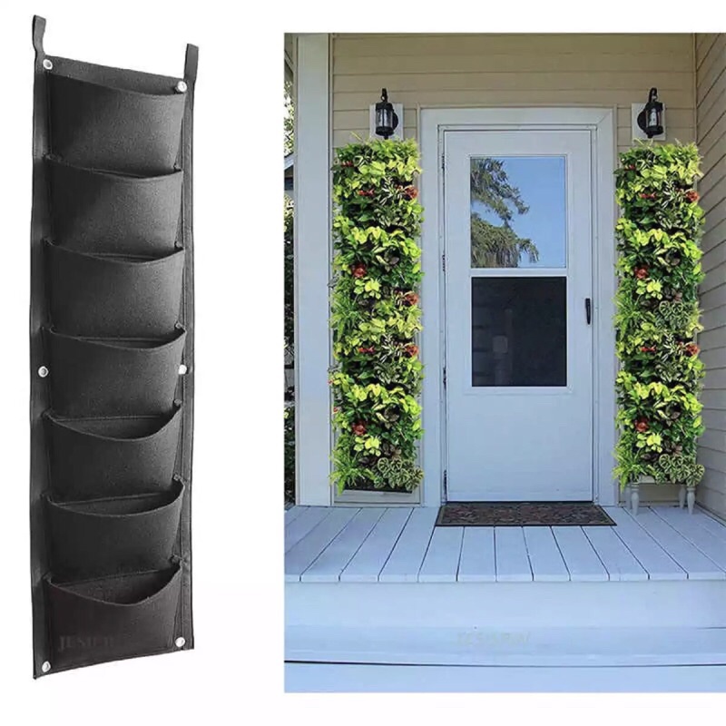 Túi trồng cây treo tường 7 túi FL-GB7, Túi treo đồ đa năng