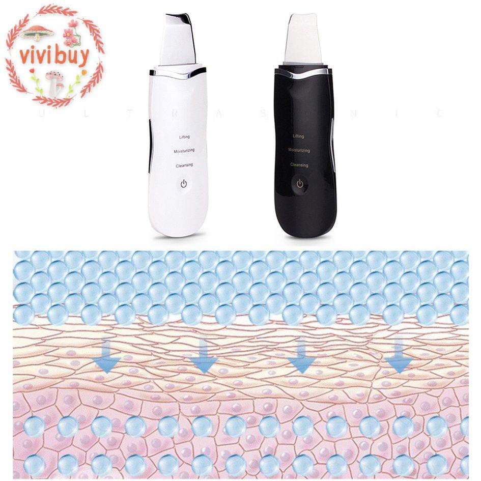 ✿vivi✿ Ultrasonic Blackhead Clean Shovel Skin Cleansing Instrument Beauty Instrument Face Skin Whitening Lifting Effect Device