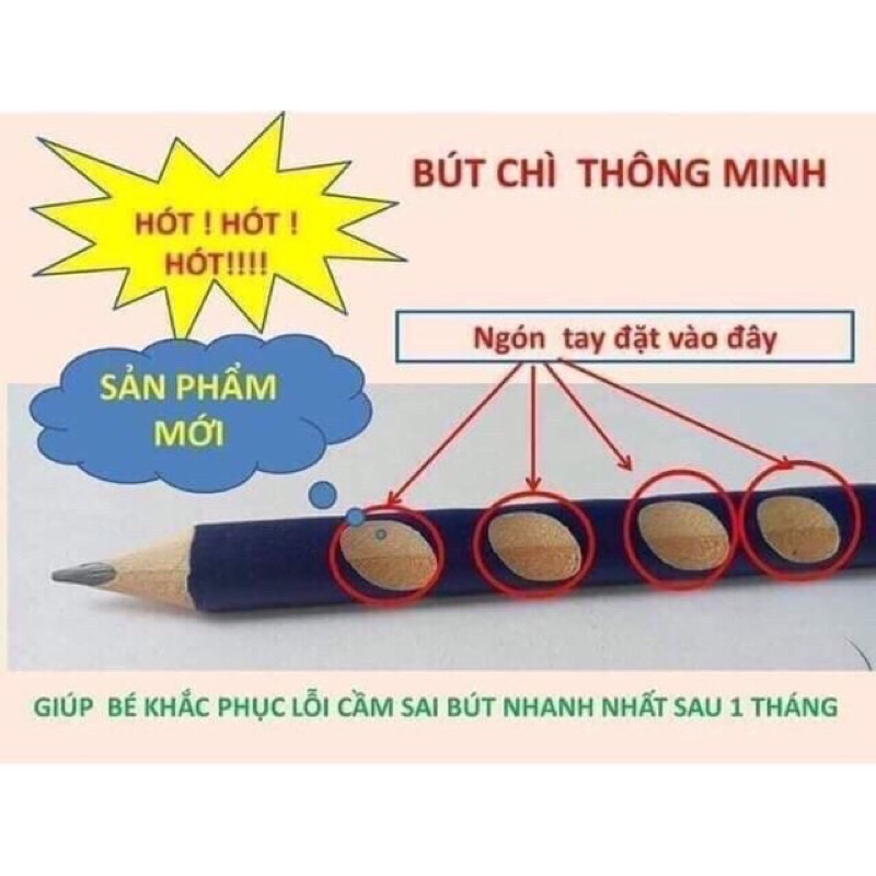 Bút chì định vị 2B hộp 12 cái tặng gọt