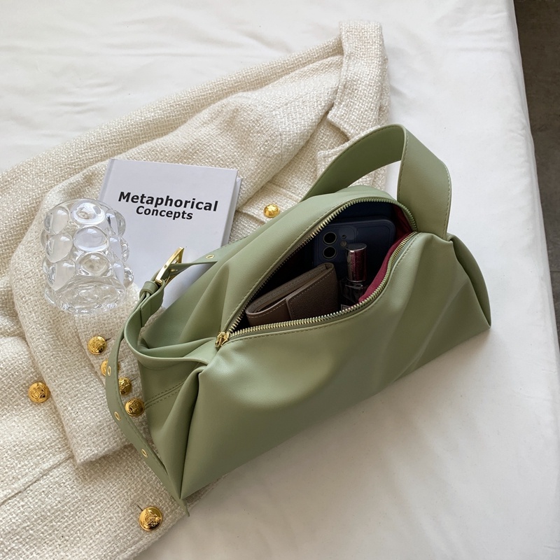 Túi Đeo Vai Cỡ Lớn Màu Sắc Trơn Phong Cách Hàn Quốc Thời Trang Cho Nữ