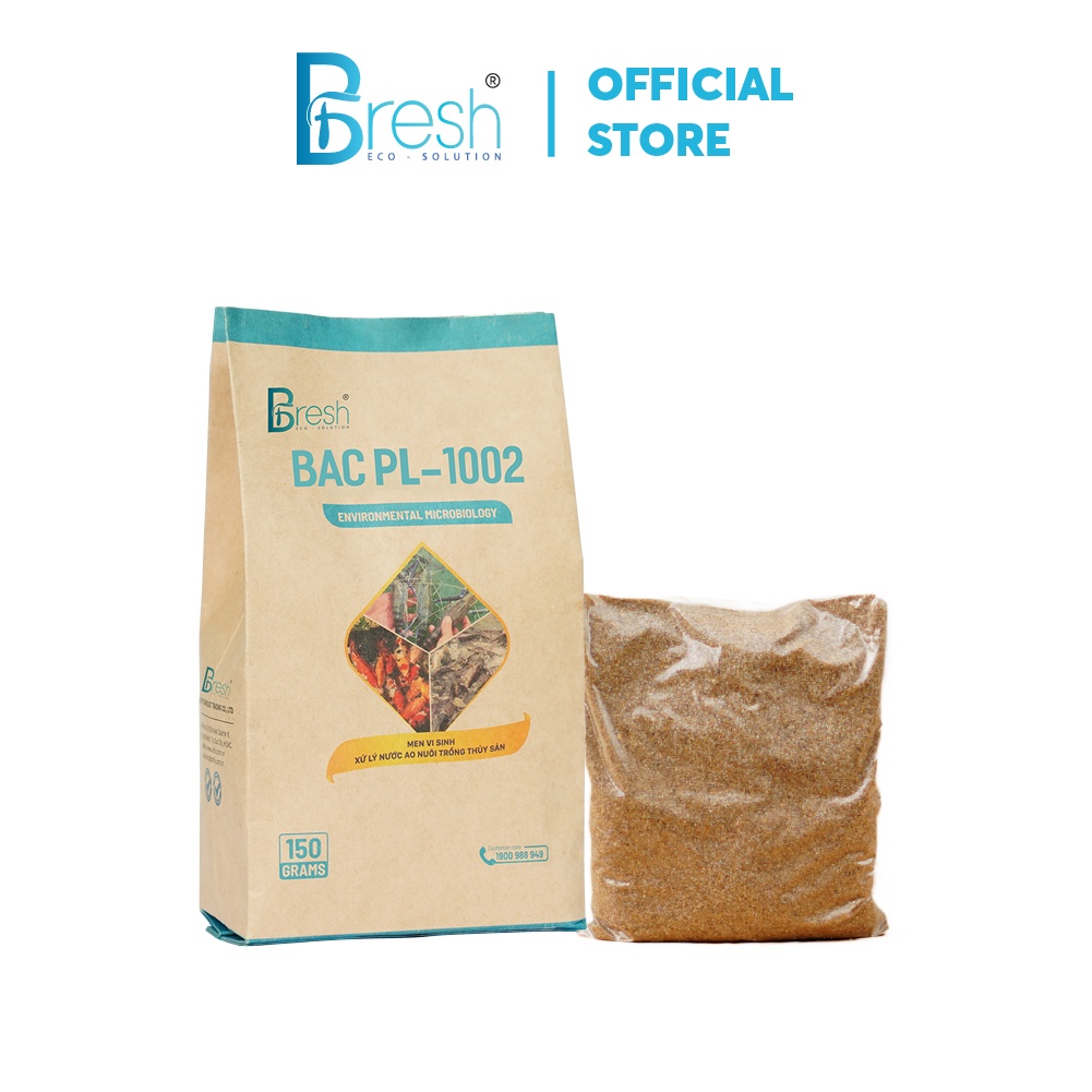 BFRESH Vi sinh xử lý nước ao nuôi BAC PL-1002 gói 150 grams