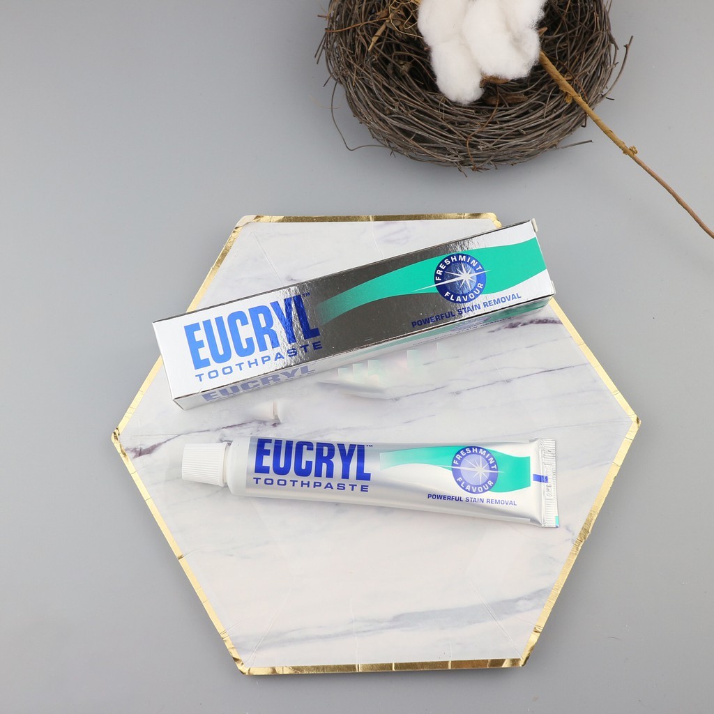 Eucryl Làm Trắng Răng - Kem Đánh Răng Tẩy Trắng Eucryl Toothpaste 62g