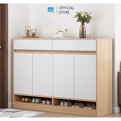 [Chỉ giao lắp tại TP.HCM] Tủ Giày Gỗ Đơn Giản Mà Đẹp Đa Dạng Kích Thước, Phù Hợp Đặt Tại Lối Vào Phòng Khách SIB Decor T