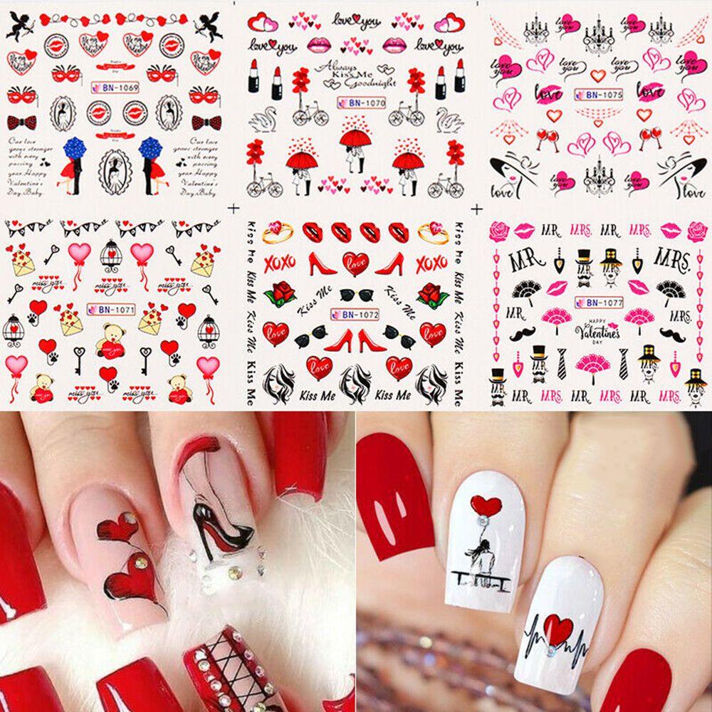 Miếng Dán Trang Trí Móng Tay Họa Tiết 3D Độc Đáo