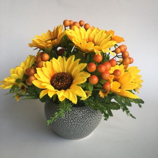 🌻BÌNH HOA HƯỚNG DƯƠNG BẰNG VẢI - MS07