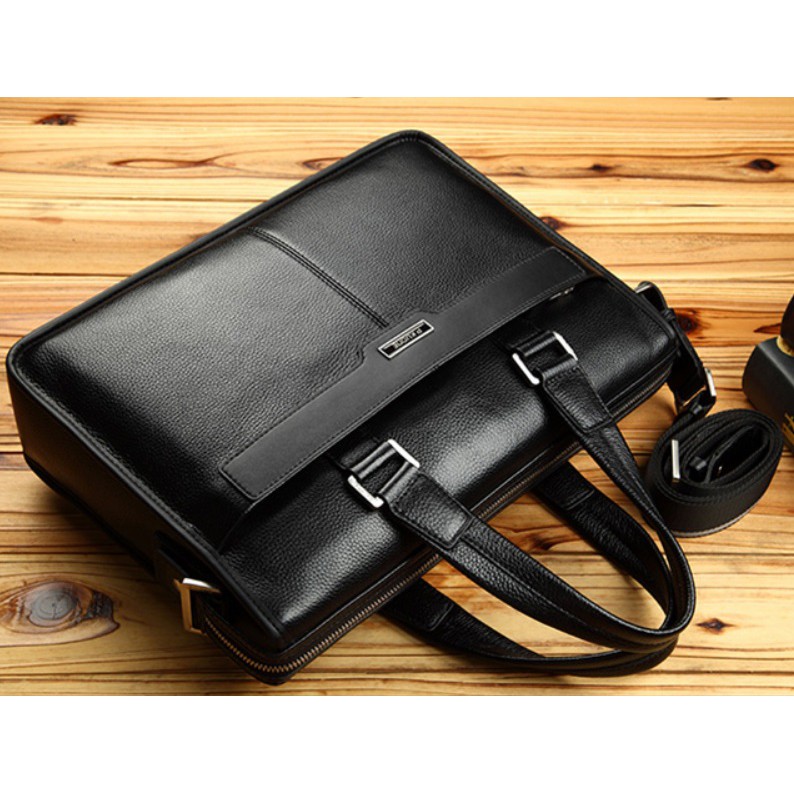 túi xách da thật hàng thương hiệu P.KUONE dùng vừa  laptop 15.6 icnh | BigBuy360 - bigbuy360.vn