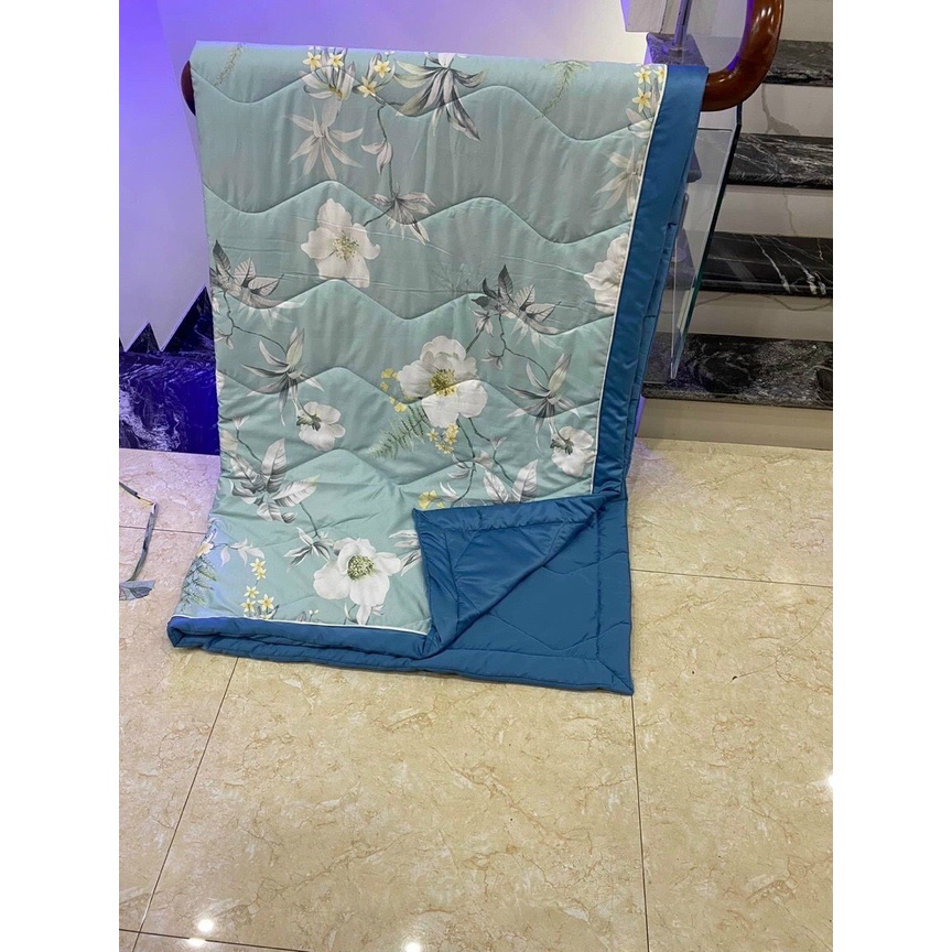 Chăn lụa Thái vải nhập cao cấp - Chăn hè chăn điều hòa được chọn màu siêu mát giường đôi 2m2 x 2m