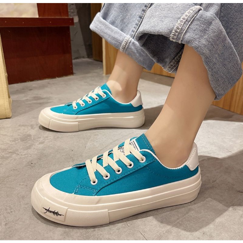 Giày thể thao nữ, Giày sneaker nữ kiểu dáng basic nhiều màu cho học sinh sinh viên mã LC93