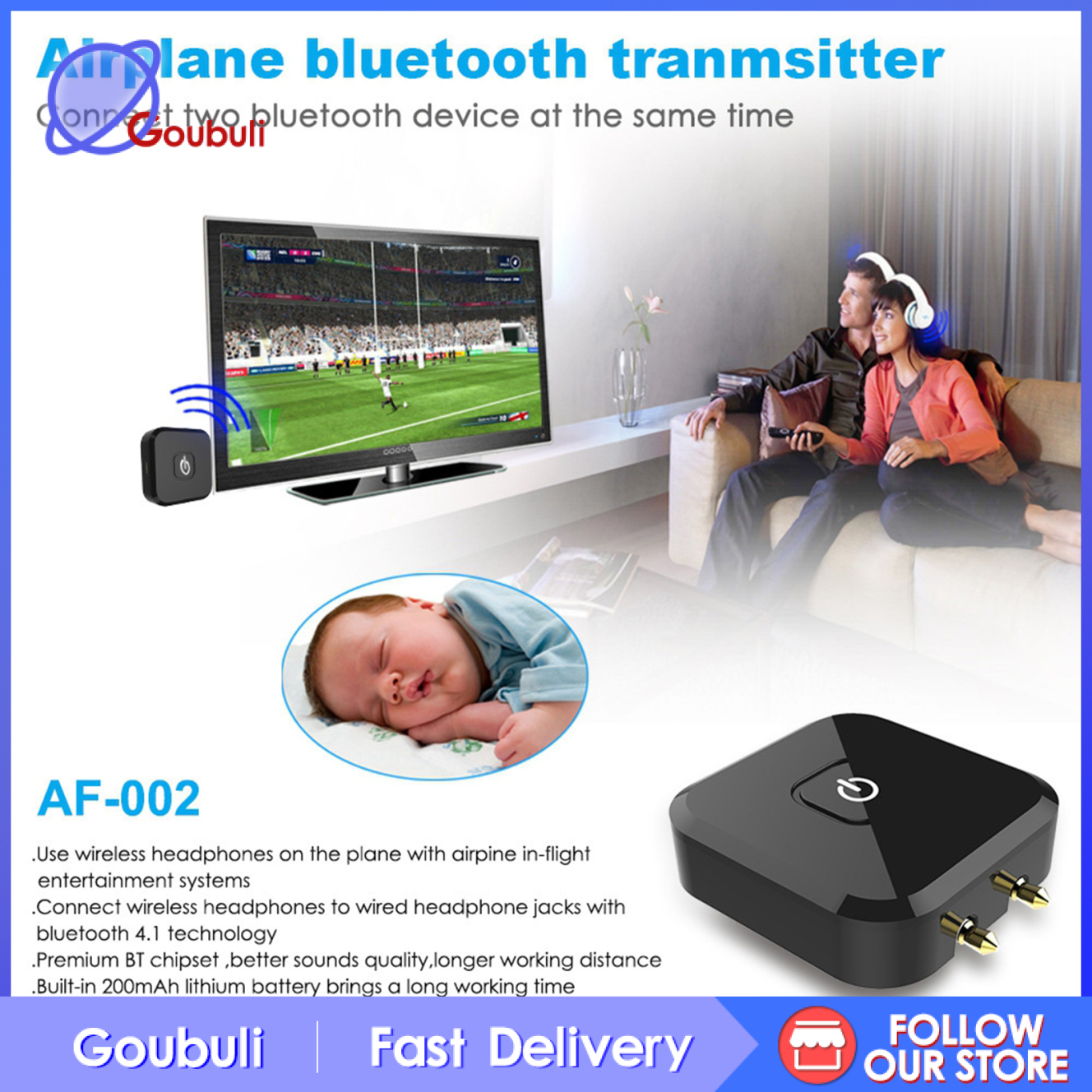 Bộ Chuyển Đổi Không Dây Bluetooth Màu Đen | BigBuy360 - bigbuy360.vn