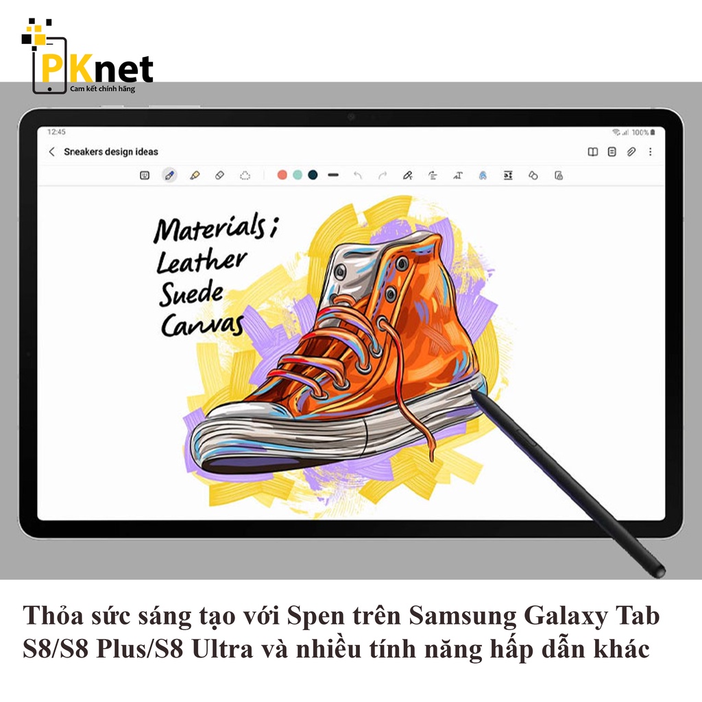 Spen Tab S8/S8 Plus/ S8 Ultra CHÍNH HÃNG dùng cho Samsung Tab S8 Series, Bảo hành 6 tháng 1 đổi 1, Nobox, mới 100%