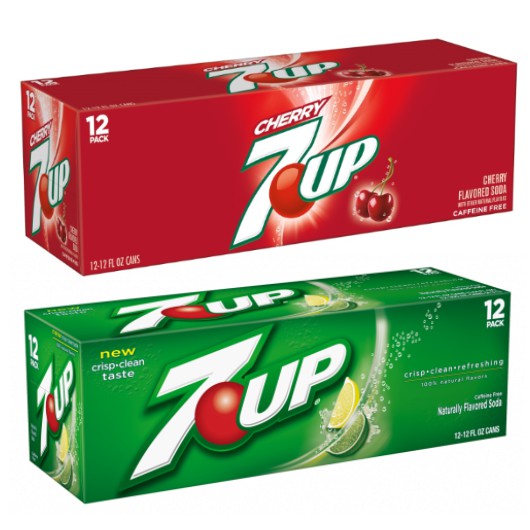 ( Bán sỉ ) Thùng 12 lon Mặc định Nước ngọt 7UP Cherry lon 355ml